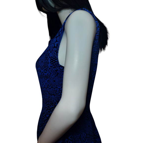 Emerald Sundae Womens Sleeveless Summer Fit and Flare Skater Dress Blue Large - Picture 4 of 15